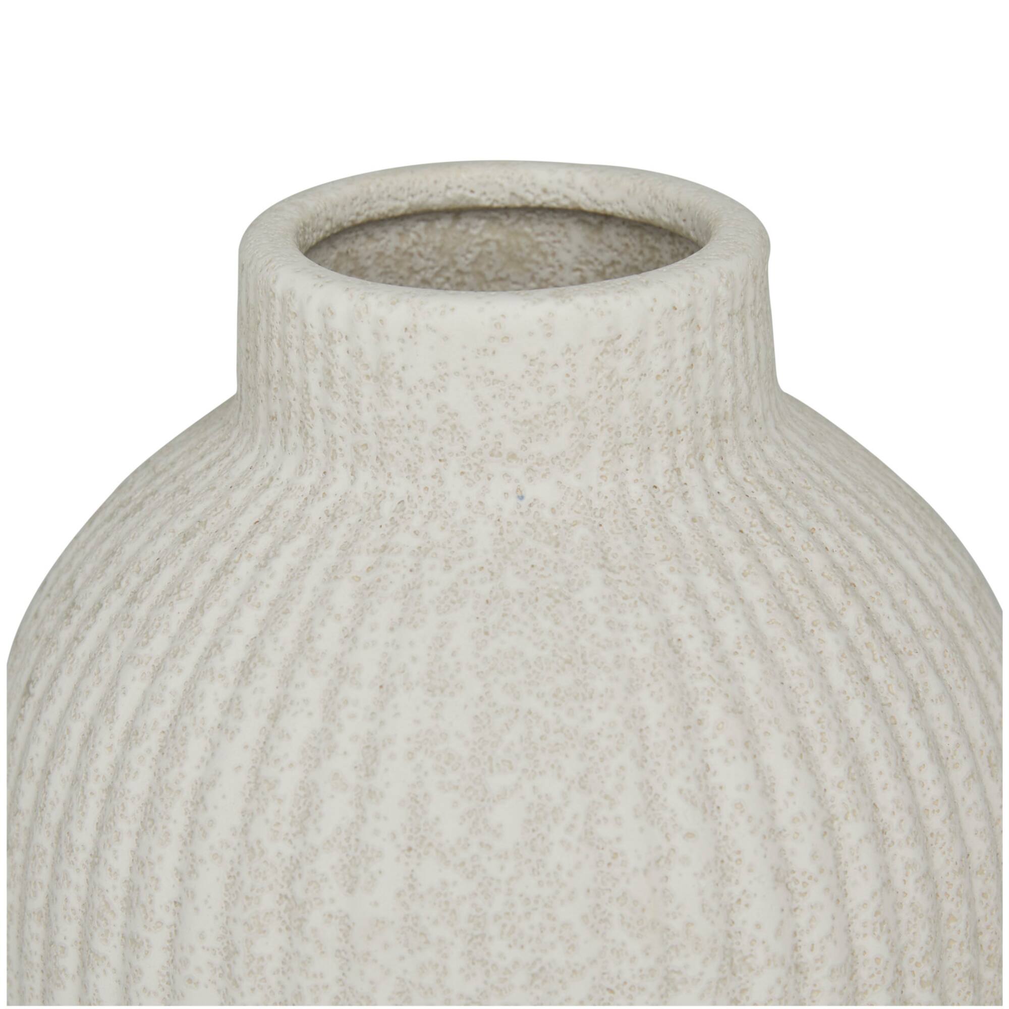 CosmoLiving by Cosmopolitan Ceramic Ribbed Vase Set of 2 11